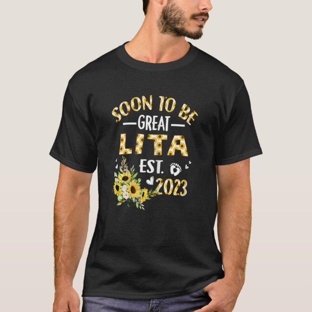 Frauen bald Lita 2023 Sonnenblume neue Lita 7 T-Shirt (Vorderseite)