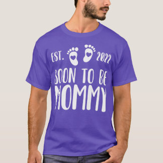 Frauen bald Mommy 2022 Schwangerschaftsankündigung T-Shirt