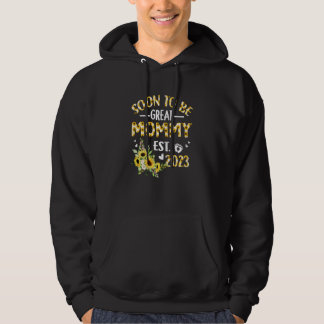 Frauen bald Mommy 2023 Sonnenblumen New Mommy Hoodie