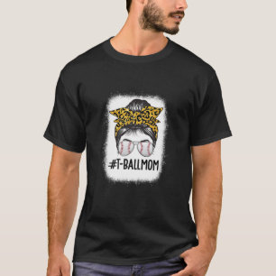 Frauen Ballama Life Messy Bun Leopart Print T-Shirt