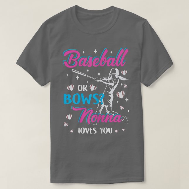 Frauen Baseball oder Bows Nonna Lieben, die Sie Ge T-Shirt (Design vorne)