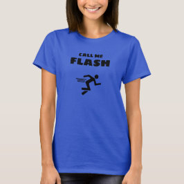 Frauen Basic T-Shirt | Call Me Flash