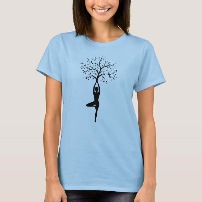 Frauen Basic T-Shirt | Yoga Tree (Vorderseite)
