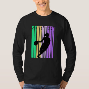 Frauen Basketball 17. Geburtstag Frauen Retro 17 S T-Shirt