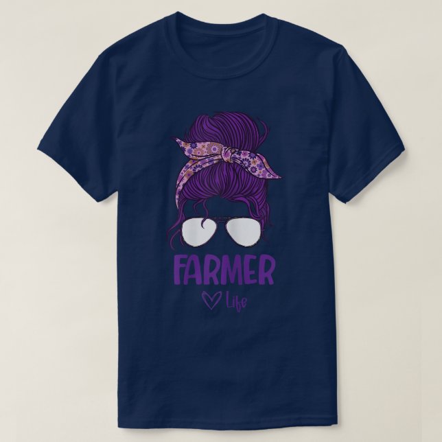 Frauen Bauer Leben T-Shirt (Design vorne)