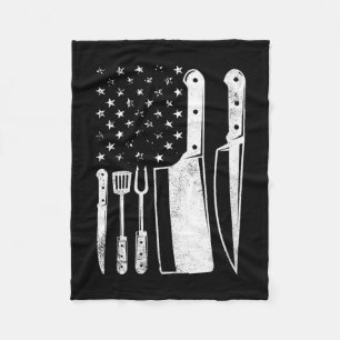 Frauen bbq usa Flagge patriotisch vierter Juli Fleecedecke