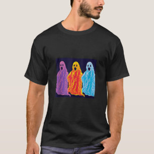 Frauen Beängstigende, sprichwörtliche Geister mit T-Shirt
