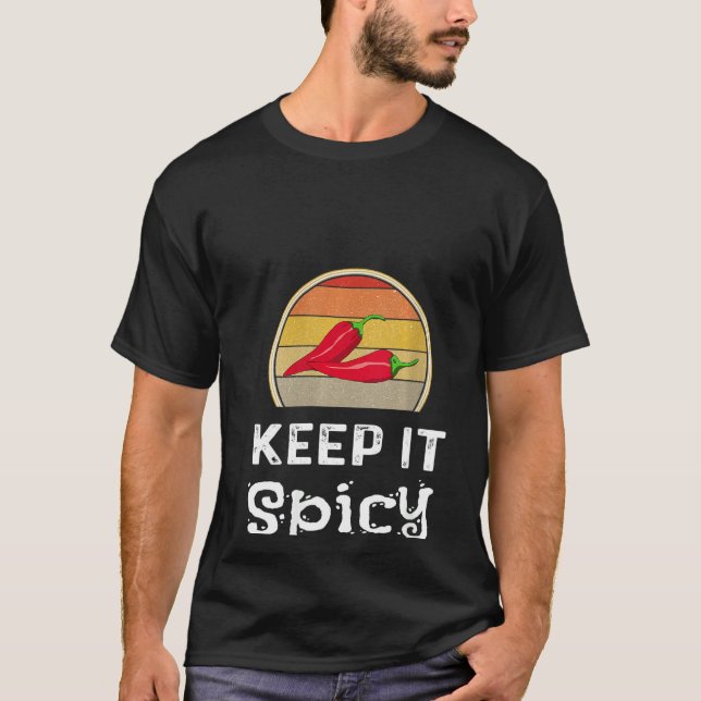 Frauen Behielt es scharfer Chili Kochen Abseits de T-Shirt (Vorderseite)