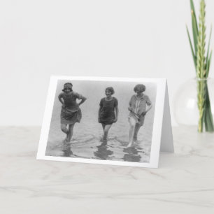 Frauen beim Arlington Beach Foto Karte