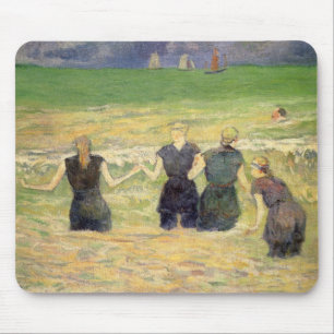 Frauen beim Baden Dieppe von Paul Gauguin Mousepad