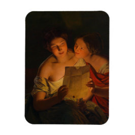 Frauen beim Lesen eines Liebe-Briefes (von Waldmül Magnet