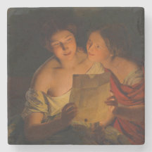 Frauen beim Lesen eines Liebe-Briefes (von Waldmül