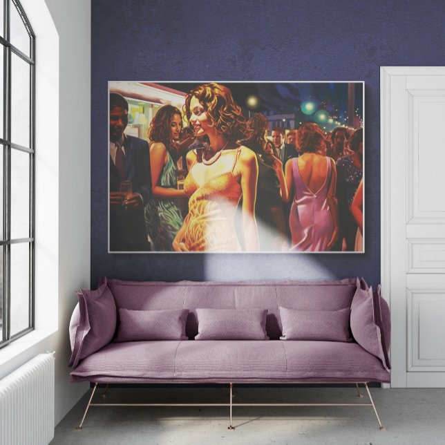 Frauen beim Spaziergang durch das Nachtleben Maler Poster (Von Creator hochgeladen)
