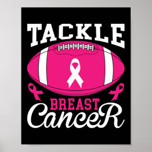 Frauen bekämpfen rosa Ribbon Brustkrebs Krieg Poster