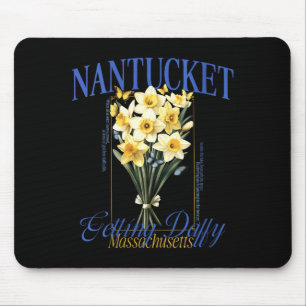 Frauen bekommen verrückt Nantucket Daffodil Blume Mousepad