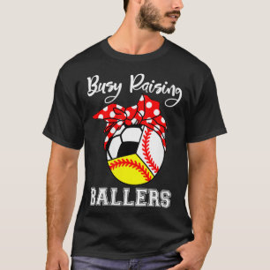 Frauen beschäftigen Ballers Funny Baseball Softbal T-Shirt