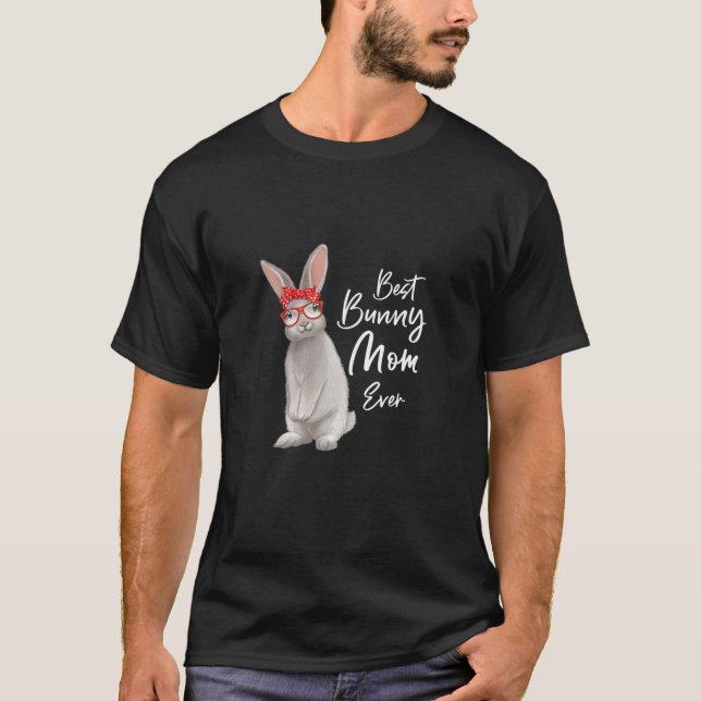 Frauen Best Bunny Mama Ever Sonnige Mama Rabbit Ma T-Shirt (Vorderseite)