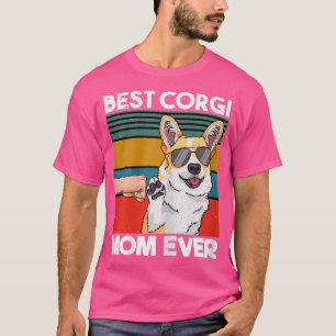 Frauen Beste Corgi-Mama je Hunde Mama Faustschlag T-Shirt