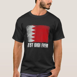 Frauen Beste Gigi je Bahrain Flag Patriotische Mam T-Shirt