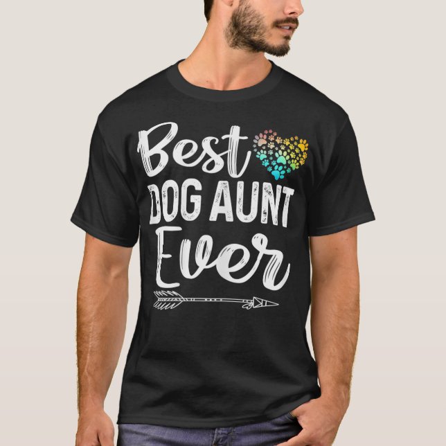 Frauen Beste Hundetante je T-Shirt Stolz Hundekuch (Vorderseite)