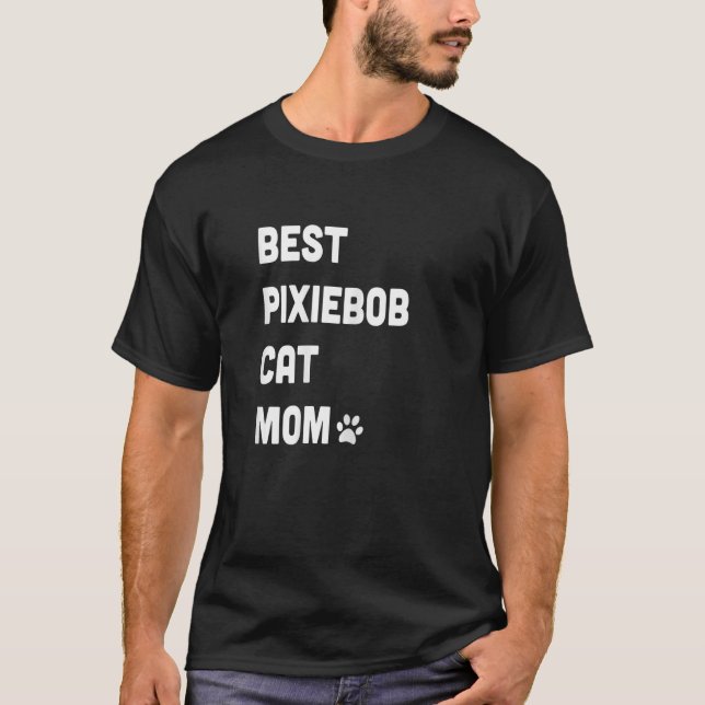 Frauen Beste Mama Pixiebob Cat T-Shirt (Vorderseite)