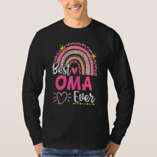 Frauen Bestes Oma je Leopard Regenbogen Neue Oma m T-Shirt