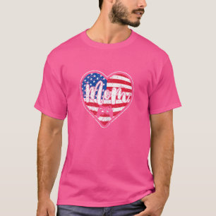 Frauen beunruhigt amerikanisches Herz-Video-Spiel T-Shirt