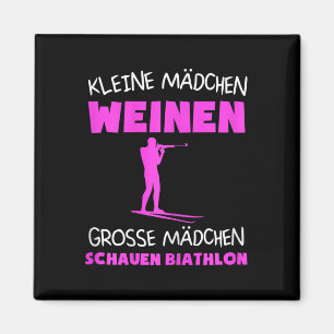 Frauen Biathlon Skibiathlet Wintersportgeschenk Magnet