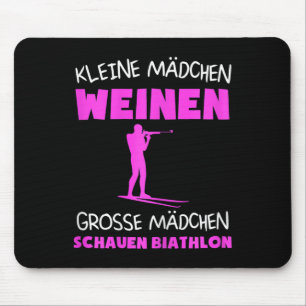 Frauen Biathlon Skibiathlet Wintersportgeschenk Mousepad