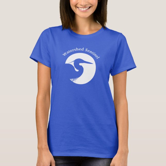 Frauen Blaues T-Shirt (Vorderseite)