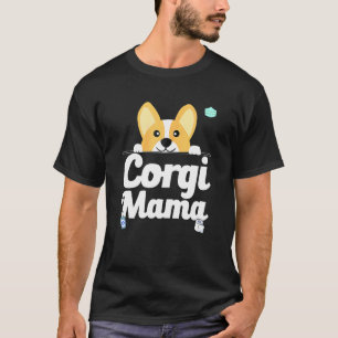 Frauen Bleib Zu Hause Hundemama Corgi Mama Zucht T T-Shirt