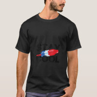 Frauen Bleibe Coolen Rocket Pop Red White Blue Pop