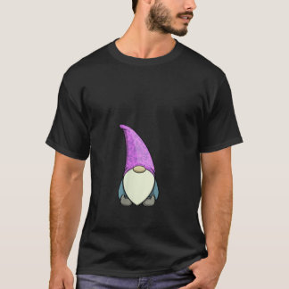 Frauen Blumen-Gnom-Mütze Lustige Frauen Gnom Weihn T-Shirt