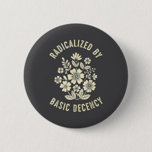 Frauen Blumen radikalisiert Durch Grundlegende Ans Button