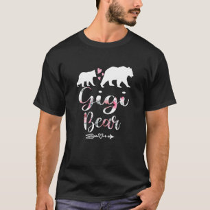 Frauen Blumenbär passt Familienoutfits Gigi Be T-Shirt