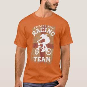 Frauen BMX Bike England Flaggen Radrennen T-Shirt