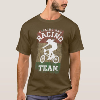 Frauen BMX Bike Italien Flaggenradrennen B T-Shirt