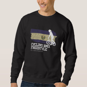 Frauen BMX Freestyle Bike El Salvador Flagge Radfa Sweatshirt