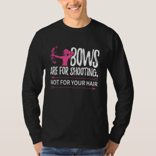 Frauen Bogenschützinnen Hirschjäger Mädchen Bogens T-Shirt