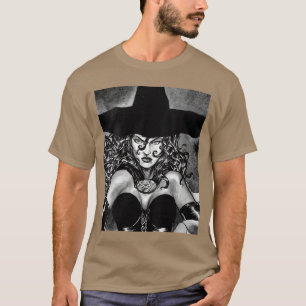 Frauen BÖSE HEXE GOTH-MÄDCHEN HORROR Hexerei Il T-Shirt