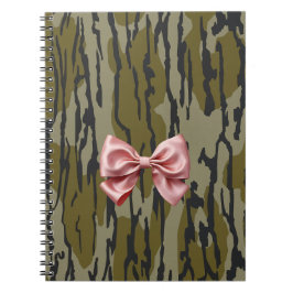 Frauen Bottomland Camouflage Niedlich Pink Ribbon  Notizblock