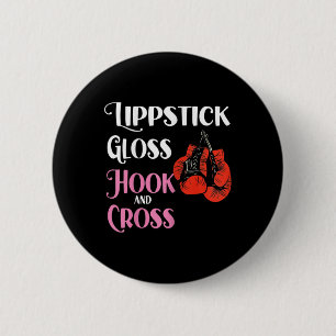 Frauen Boxen Mma Kickboxen Lippenstift Gloss Hock  Button