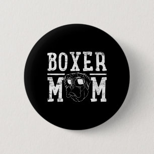 Frauen Boxer Hundemutter Geschenk Button