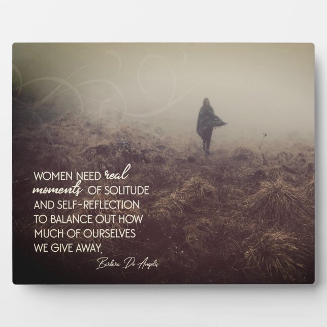 Frauen brauchen echte Momente Fotoplatte (Vorderseite)