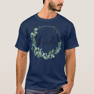 Frauen Braut Junggesellenparty Hochzeit Eukalyptus T-Shirt