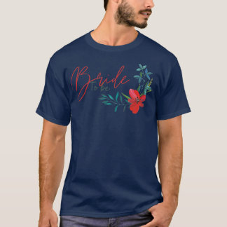 Frauen Braut um Hochzeit kündigen Zukunft Bri T-Shirt