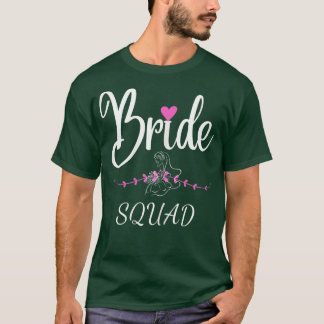 Frauen Bride Squad Bridesmaid Bridal Wedding Match T-Shirt