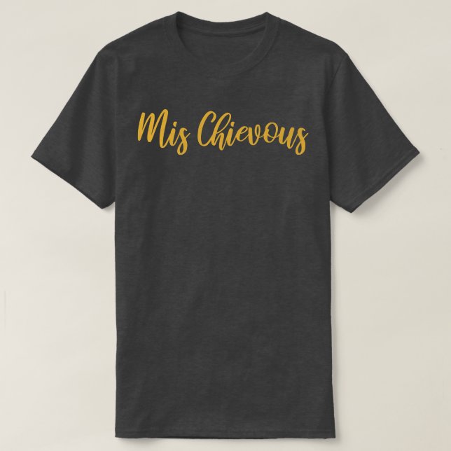 Frauen Bridesmaid Funny Bride Squad Mis Chievous T-Shirt (Design vorne)