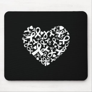 Frauen Brustkrebs Bewusstsein Herz Ribbon Pink S Mousepad
