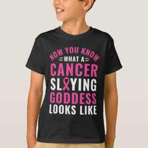 Frauen Brustkrebs Bewusstsein Krebs-Slegend Godde T-Shirt